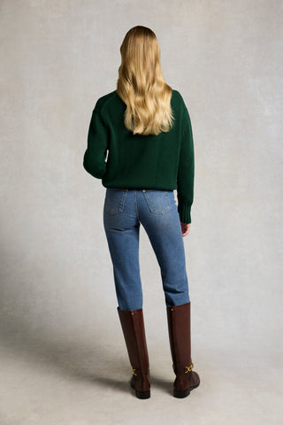 ALBANY CREW NECK KNIT - GREEN