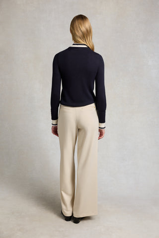 DEAUVILLE CREW NECK KNIT - INK NAVY