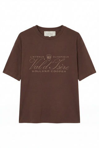 OVERSIZED DESTINATION TEE - WALNUT