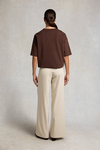 OVERSIZED DESTINATION TEE - WALNUT