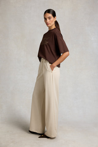 OVERSIZED DESTINATION TEE - WALNUT