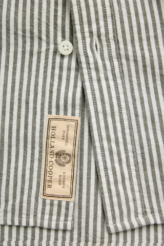 MEN'S CLASSIC OXFORD SHIRT OLIVE STRIPE