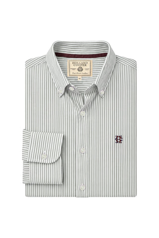 MEN'S CLASSIC OXFORD SHIRT OLIVE STRIPE