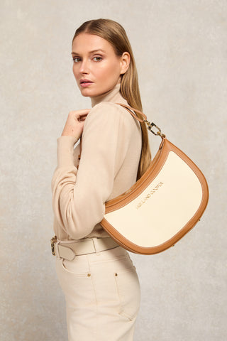 City Shoulder Bag Tan Canvas