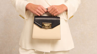 Mini Cheltenham Bag Cream Navy