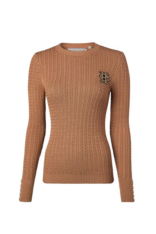 PRINCETON CREW NECK KNIT - Dark Camel