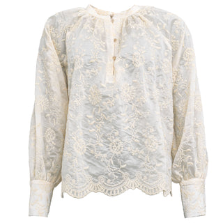 Queen Blouse in Whisper White