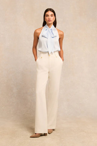 ARIELLA SLEEVELESS BLOUSE SKY STRIPE