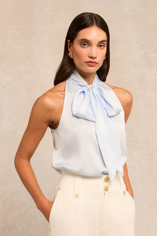 ARIELLA SLEEVELESS BLOUSE SKY STRIPE