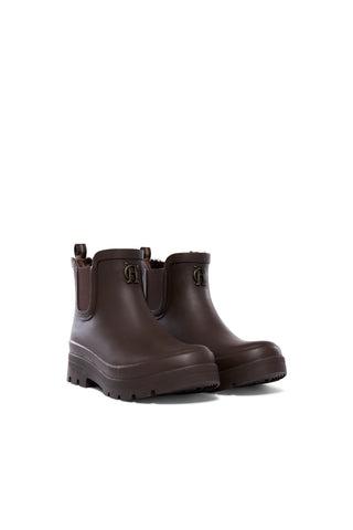 SHERPA LINED CHUNKY CHELSEA WELLINGTON - CHOCOLATE