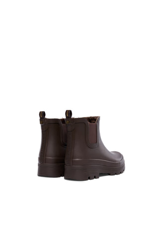 SHERPA LINED CHUNKY CHELSEA WELLINGTON - CHOCOLATE