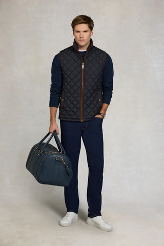 MEN'S COUNTRY QUILTED GILET INK NAVY