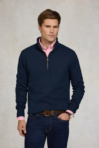 QUARTER ZIP SWEAT (MEN'S) INK NAVY