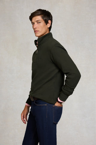 QUARTER ZIP SWEAT (MEN'S) RACING GREEN