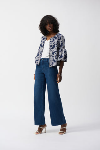 Goldie | Classic Wide-Leg Stretch Jeans Denim Blue
