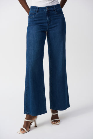 Goldie | Classic Wide-Leg Stretch Jeans Denim Blue