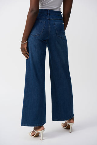Goldie | Classic Wide-Leg Stretch Jeans Denim Blue