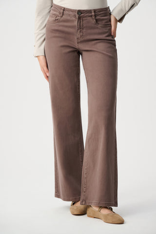 Goldie | Classic Wide-Leg Stretch Jeans Mink