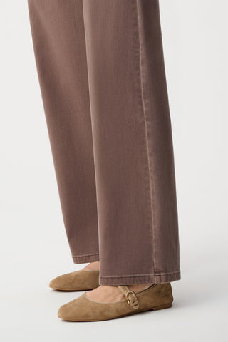 Goldie | Classic Wide-Leg Stretch Jeans Mink