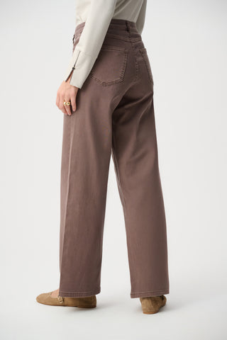 Goldie | Classic Wide-Leg Stretch Jeans Mink