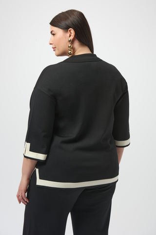 Sweater Knit Colour Block Top