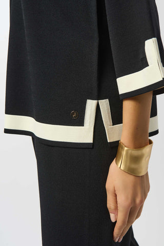 Sweater Knit Colour Block Top