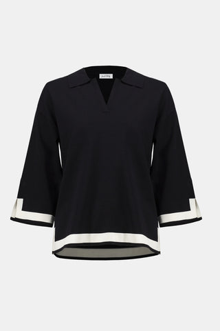 Sweater Knit Colour Block Top