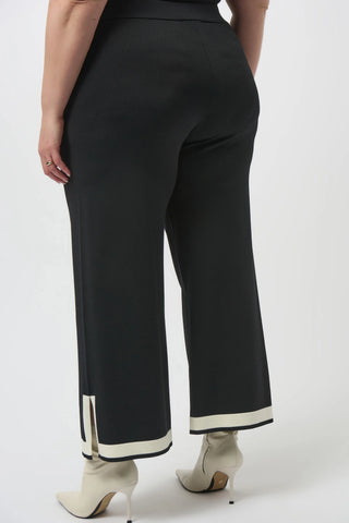 Sweater Knit Colour Block Culotte Pants