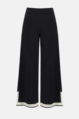 Sweater Knit Colour Block Culotte Pants