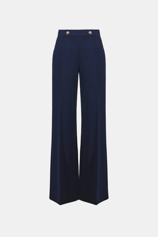Scuba Crepe Wide Leg Pull-On Pants