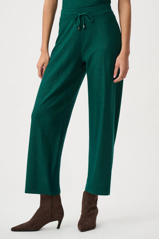 Sequin Knit Drawstring Culotte