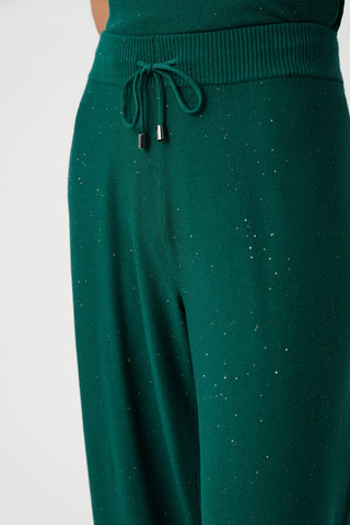Sequin Knit Drawstring Culotte