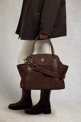Cheltenham Tote Bag Chocolate Monogram