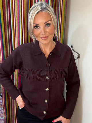 Beyonce Cardigan in Chocolate Chip