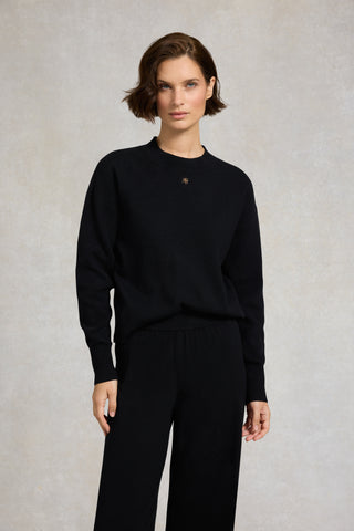 Maria Crew Neck Knit Black