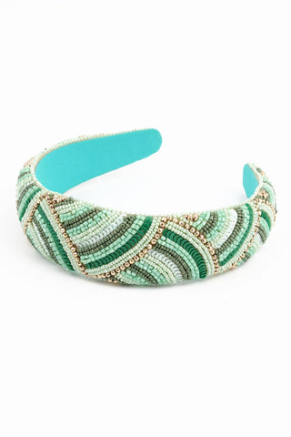 GREEN MINT SEQUIN HEADBAND