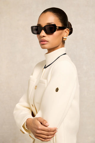 Paris Narrow Sunglasses Black