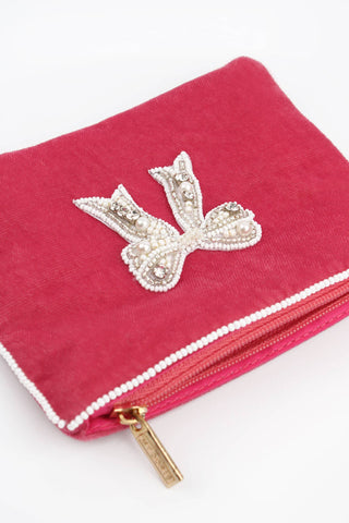 PEARL BOW SMALL POUCH