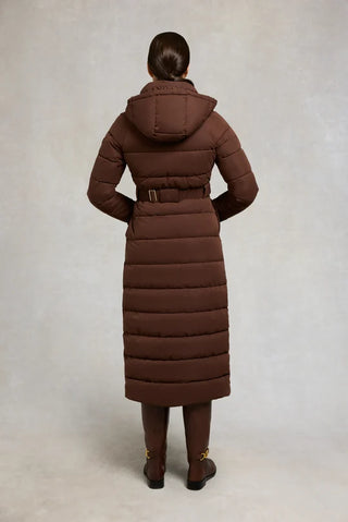 AROSA LUXE LONGLINE COAT - WALNUT