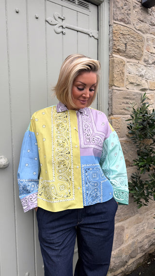 PURE COTTON ST. BANDANA PATCH SHIRT