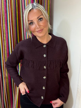 Beyonce Cardigan in Chocolate Chip