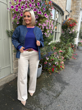 Izzy sweatshirt with coloured tipping