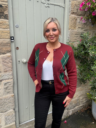 Sloane Cardigan in Burgundy