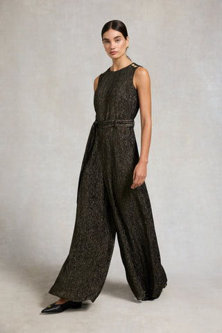 Nicole Jumpsuit Gold Sparkle