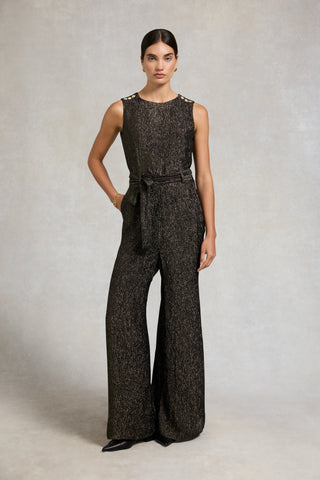Nicole Jumpsuit Gold Sparkle