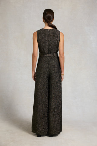 Nicole Jumpsuit Gold Sparkle