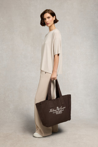 Essential Tote Bag Chocolate Ecru