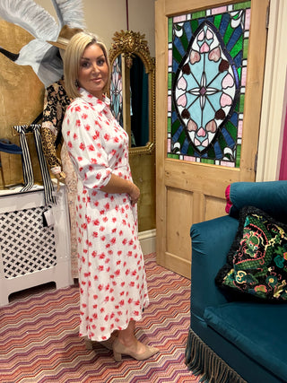 Aoife Dress - Soft Pink Floral