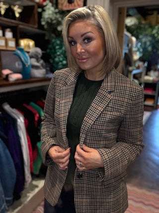 Regular Fit Wool Houndstooth Blazer