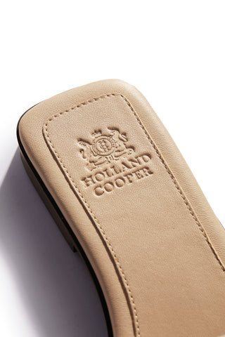 Monogram Slides Taupe Croc